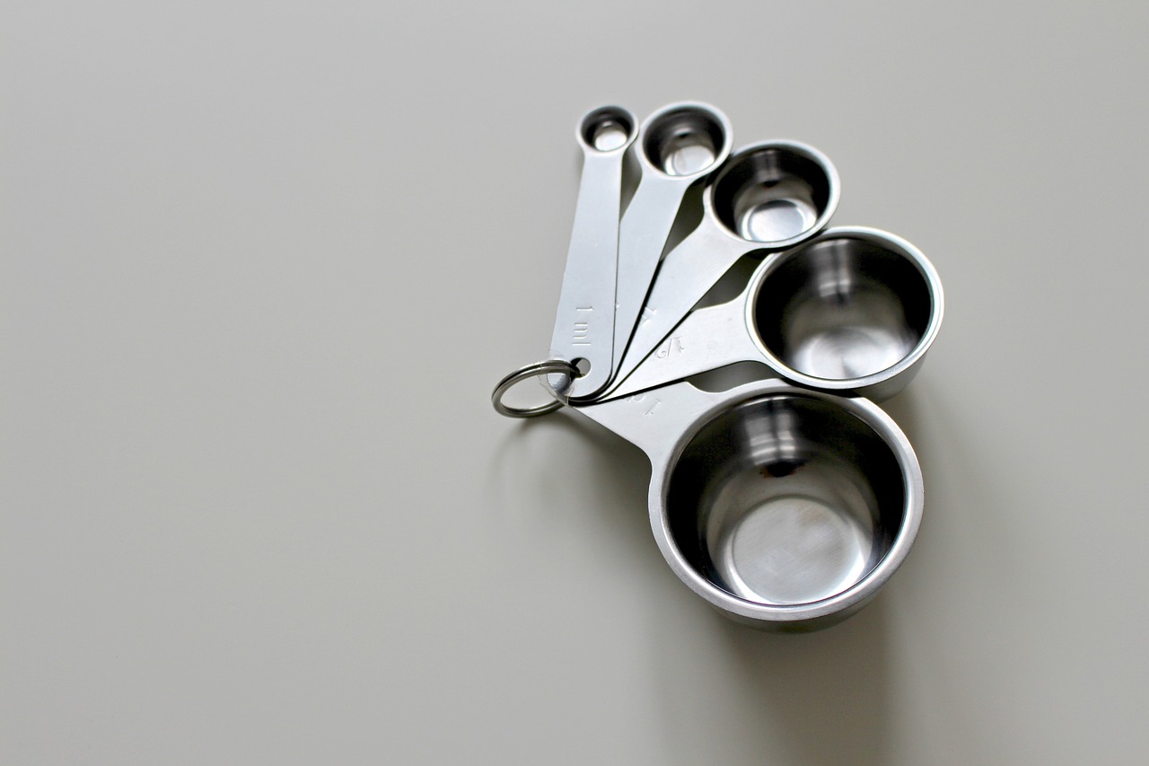 Shiny metal measuring spoons - Shop TheMacaTeam.com.