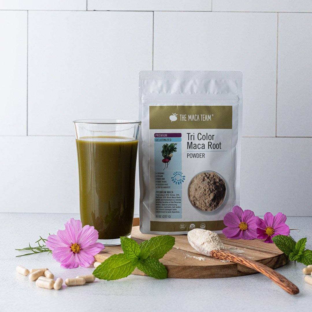 Premium Gelatinized Tri-Color Maca Root Powder - Shop TheMacaTeam.com. 