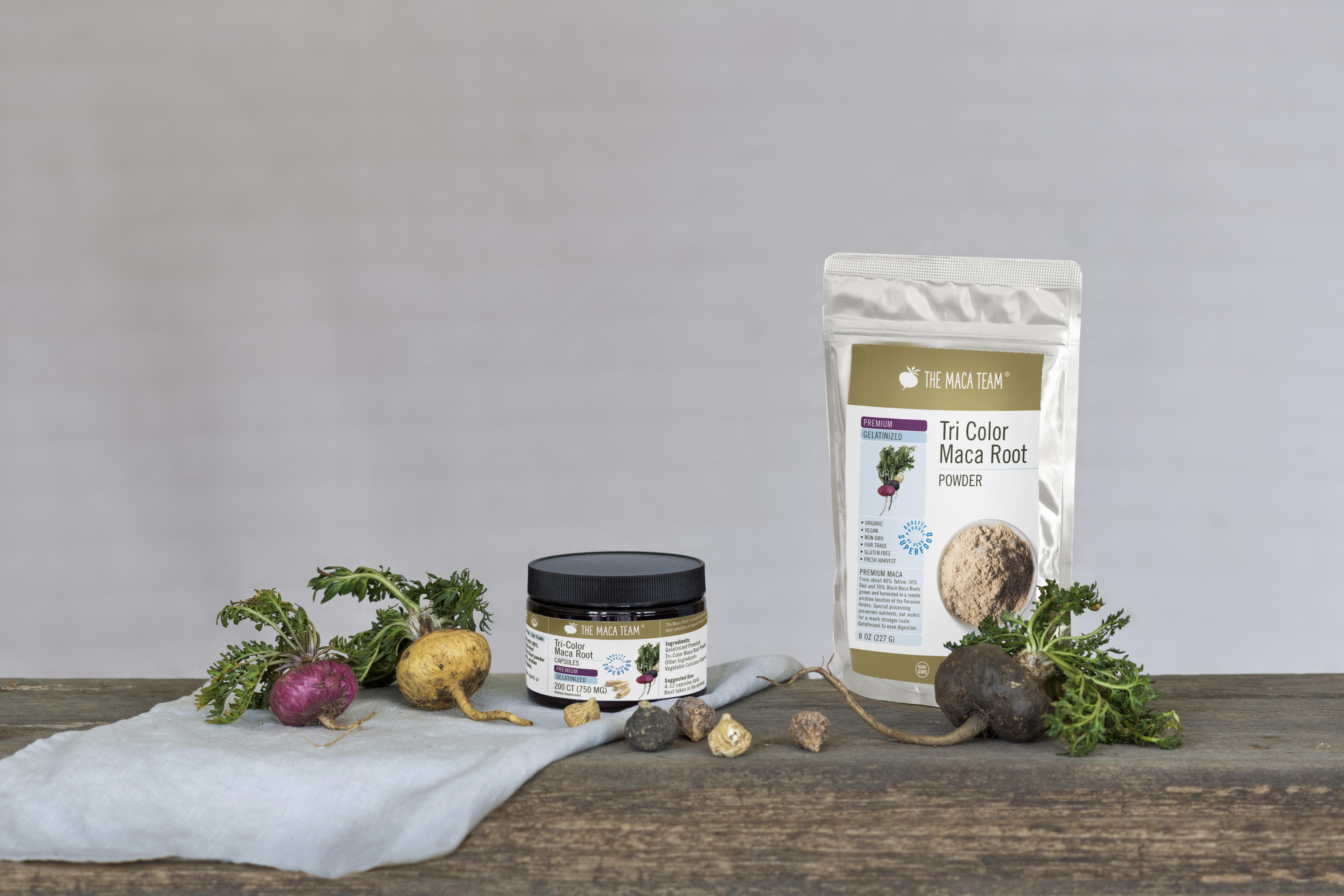 Tricolor maca root products - Shop TheMacaTeam.com. 