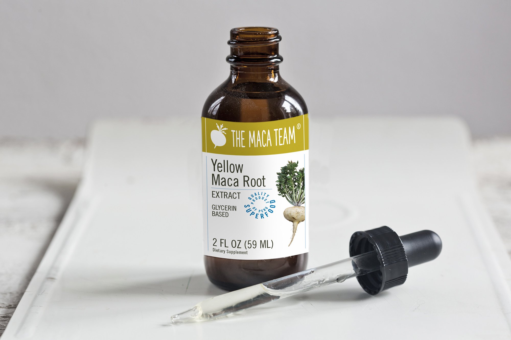 liquid yellow maca extract - shop TheMacaTeam.com. 